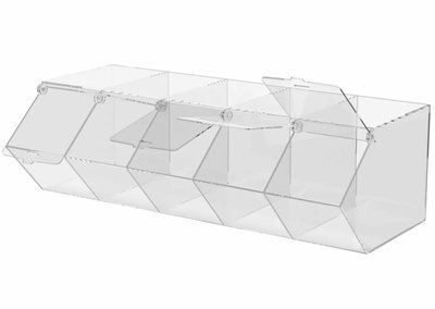 Ящик из акрила на 5 секции P-00033 фото